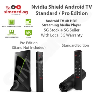 NVIDIA SHIELD Android TV (Standard / Pro Edition) - SG Stock + Warranty - 4K HDR | Chromecast Built-In | GeForce Gaming