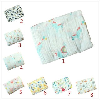 Solid Cotton Gauze Towel Wrapped Baby Swaddle Towel Bed Blanket