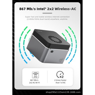 CHUWI LARKBOX PRO Mini PC Portable WIN10 6GB RAM 128G ROM Support 2.4G/5G Dual-band WIFI 802.11a/ac/b/g/n With LED Indicator