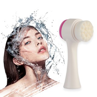 Double Side Silicone Facial Cleanser Brush 3D Face Cleaning