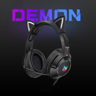 Computer headset headset dedicated gaming gaming headset with microphone microphone black personality cat ears heavy bass eating chicken anchor the same desktop notebook wired universal