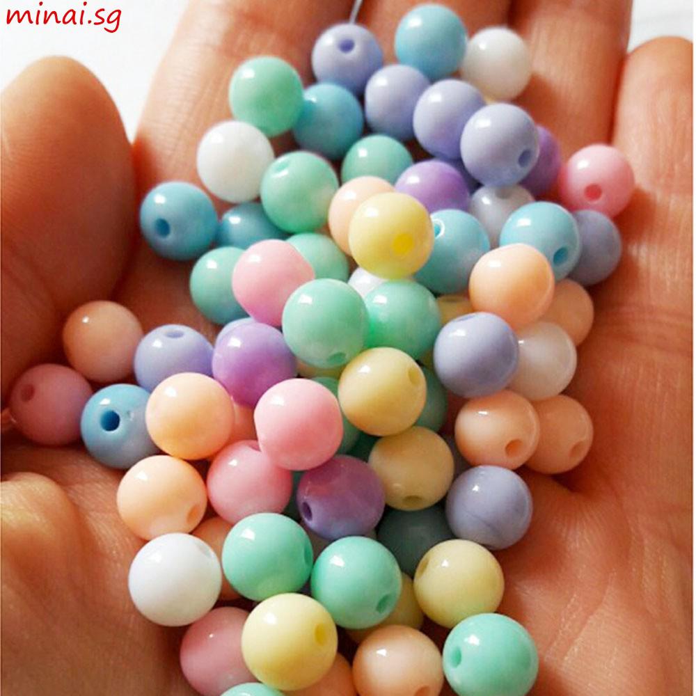 150PCS/300PCS/500PCS Making Random Mixed DIY Round Jewelry Acrylic Beads