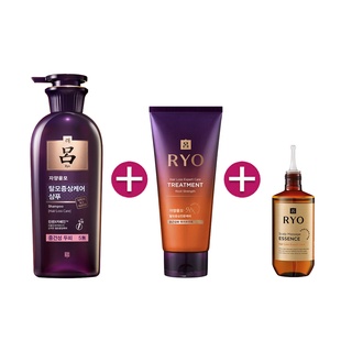 [UPSIZE] RYO Hair Loss Care 3 Step Bundle Set (Shampoo / Treatment / Essence)