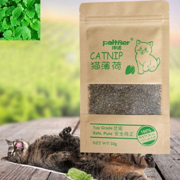 【COD】10g Organic Natural Catnip Cattle Grass Menthol Flavor Funny Cat Toys