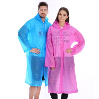 Adult non-disposable EVA eco-friendly raincoat Thickening tasteless raincoat