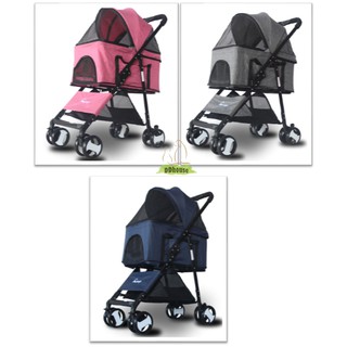 4 Wheel 3-In-1 Detachable Pet Carrier & Stroller (1)