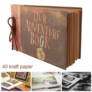 Our Adventure Book Handmade DIY Family Vintage Album Scrapbook Photo Album40 Pages 290mmx190mm Recording Your Wonderful Moments.
