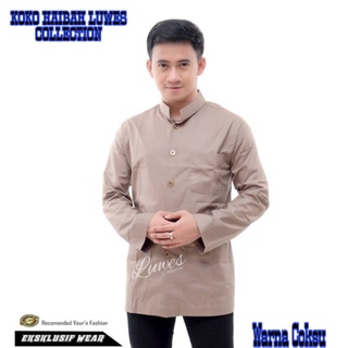 Wholesale Koko Haibah LUWES Plain Long Sleeve model Ammu Habaib Habib Latest Brown Color Shirt