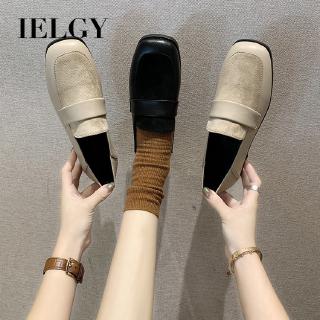 IELGY Flat shoes women's fashion British style wild one foot casual and comfortable small shoes