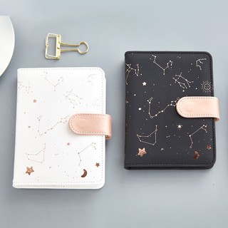 Galaxy Star Leather Stationery Diary Planner Notebook Diary Book Office School Button