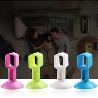 Multifunctional Silicone Suction Cup Door Stopper, Handle Knob Anti-Collision Suction Tool Sucking Rubber Doorstops, Perforation Free and Mute Suction Sucking Rubber Doorknob Bumper