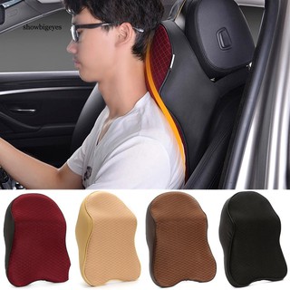 SGE_Car Seat Headrest Pad Soft Memory Foam Pillow Head Neck Rest Support Cushion