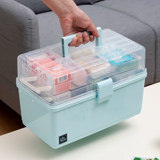 Medical box household large capacity medical first aid box multi-layer medicine emergency storage box family medicine box
