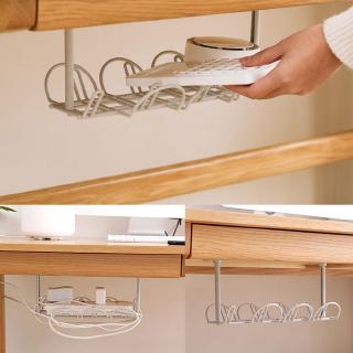 Desk Under Management Cable Storage Tray Wire Organizer Power Cord Plugs Charger (1)