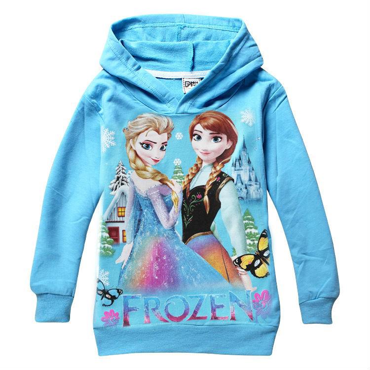 Cotton Frozen Anna Elsa Girls Child Kid's Hoodie Jacket Top HOOKDFR002