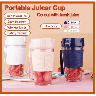 Upgrade 【Ready Stock】HITERTER 4 Blades Juicer Cup Blender Cup Blender Juice Juicer Fruit Extractors Capacity Battery Capacity 1200mAh Waterproof USB Rechargeable