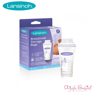 Lansinoh Breastmilk Storage Bags (50pcs, UK Version) (New And Improved)