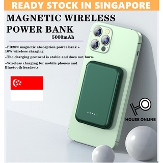 SG SELLER Magsafe Magnetic Wireless Power Bank Mobile Phone External Battery For iphone 13 12 13Pro 12Pro max Powerbank