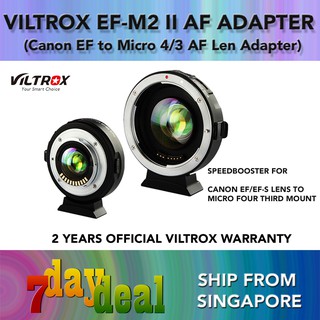 Viltrox EF-M2 II (0.71x) Auto Focus Lens Mount Adapter (Use Canon EF Lens on M43 Camera)