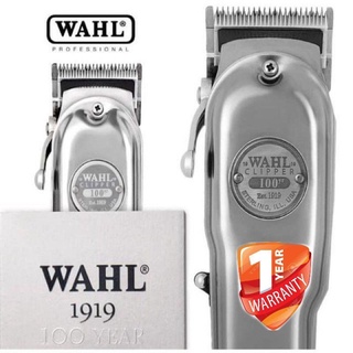 [HOT SALE] Mesin Gunting Rambut Wahl 1919 Cordless Clipper Metal Body 100Years (1)