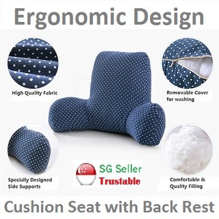Ergonomic Cushion With Back Rest Support |Good For Home/Office/Car/Friend/Gift