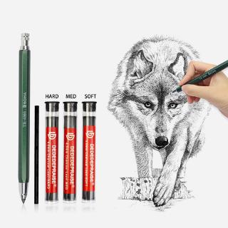 4mm Mechanical Pencil Sketch Drawing Art 4.0mm Pencil Automatic Charcoal Pencils Stationery Supplies