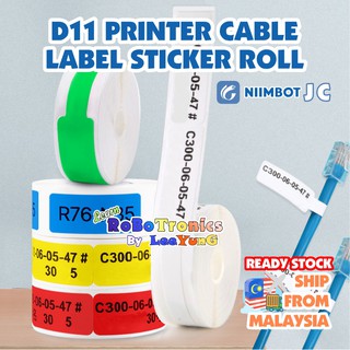 JC NIIMBOT D11 D110 Thermal Printer Refill Colour Sticker Paper NetworkLabel Printing Ink Inkless Sticker