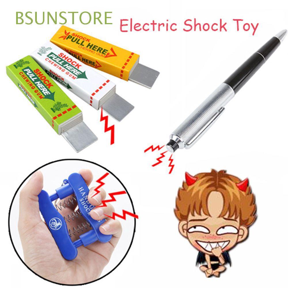 Funny Novelty Flashlight Gum Gripper Electric Shock Toy