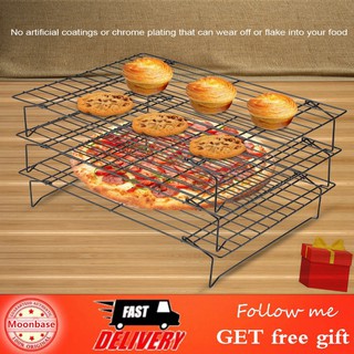[Ready Stock]Stainless Steel Cooling Baking Rack Nonstick Cooking Grill
