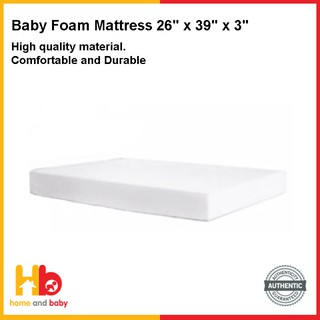Baby Foam Mattress 26 x 39 x 3 w/Anti-Dustmite