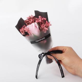 Soap rose flower gypsophila dried flowers ins mini small bouquet photo props gift 17cm*6cm