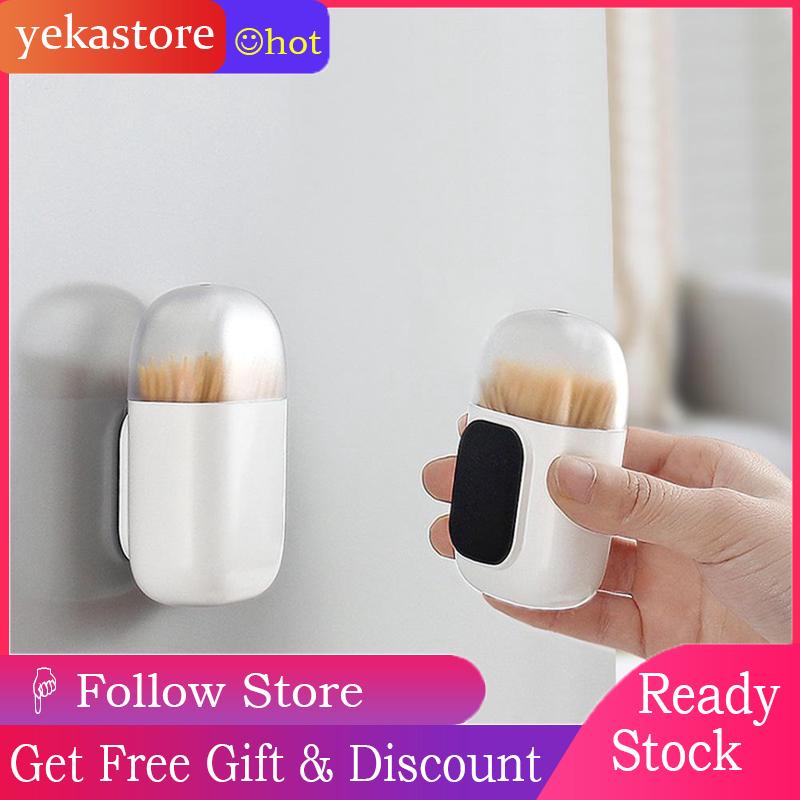 YEKAS Portable Magnetic Toothpick Container Storage for Kitchen Refrigerator Microwave Oven