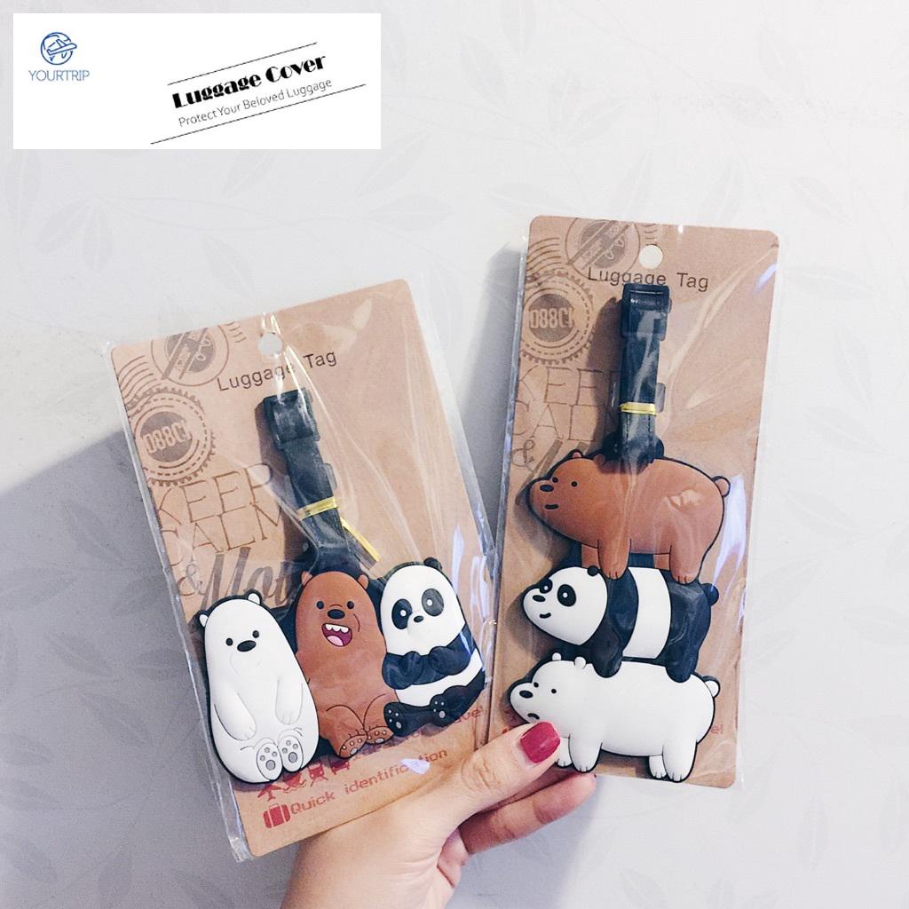 Yourtrip✈[INSTOCKS] We Bare Bear Luggage Tag