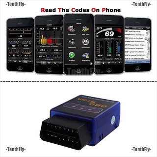 TenthFly ❤ ELM327 OBD2 OBDII Car Diagnostic Bluetooth Scanner Torque Auto Scan for Android
