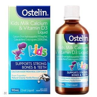 (NEW ARRIVAL)Ostelin Kids Milk Calcium & Vitamin D3 Liquid 90ml