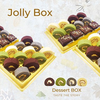 [NOW Bakery] Jolly Box Set (Dessert box) Assorted Flavour Butter Cream Roll Cake (Redeem-In-Store)