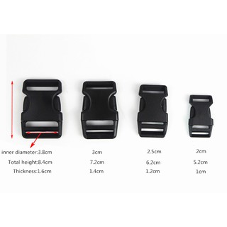 black backpack plastic Adjustable buckle Luggage lock