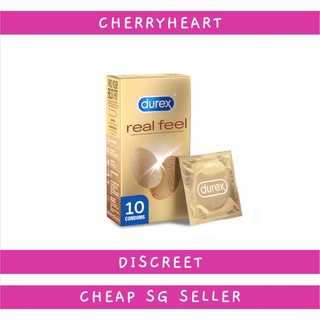 [Discreet and Cheap SG Seller] Durex Real Feel Condoms 10s [Bundle of 1/2/3 boxes]