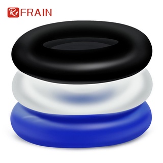 【COD】 Soft Stretchy Donut Cock Rings Waterproof Silicone Ring Relax 3 Seamless Same Size Different Color Toys