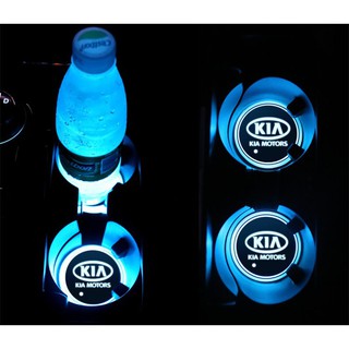 KIA Car Water cup light PICANTO CERATO optima sorento stinger Water Cup mat LED