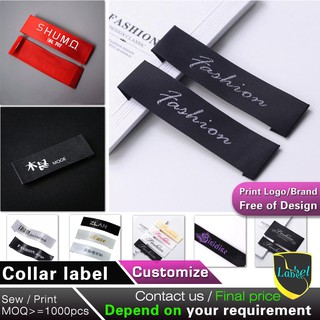 stitching garment label clothes tag customized woven label collar label care label wash label