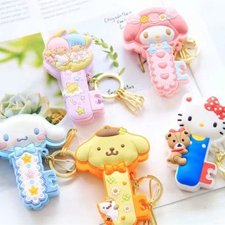 Sanrio Hello Kitty My Melody Cinnamoroll Little Twin Star Pom Pom Purin Cartoon Cute Keychain Bag Pendant Clip for Girls Gifts