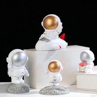 [Shoplara] Creative Resin Space Astronaut Model Ornaments Stand Sit Pilot Small Ornaments