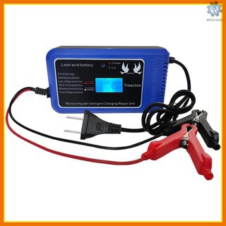 🔥🔥12V 10A Intelligent Pluse Repairing Charger with LED Display Motorcycle & Car Battery Charger Lead Acid Battery Charger