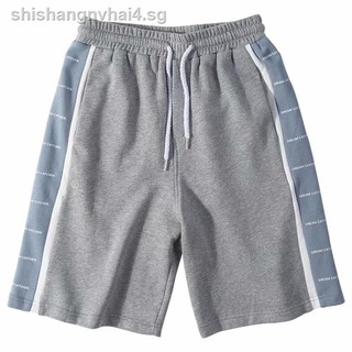 ☃Spot sports shorts men's summer wear hip hop loose running pants ins basketball Capris (1)