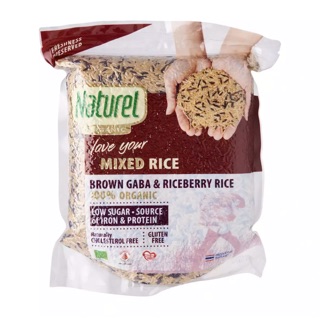Naturel Organic Mixed Rice Brown Gaba Riceberry Rice 1.8kg