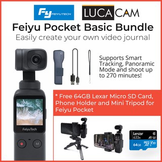 Feiyu Pocket Handheld 4K Gimbal Camera Basic Bundle - Create your own Video Journal