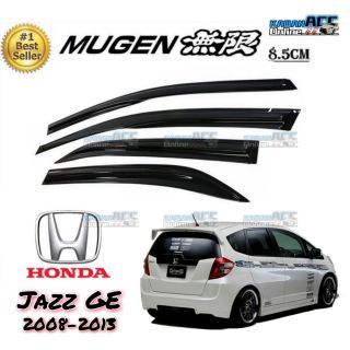 (4Pcs/Set) Mugen Style Door Visor Honda Jazz GE 2008 - 2013