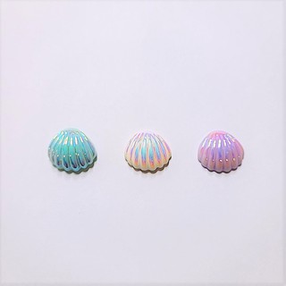 3 color shining clam jibbitz set