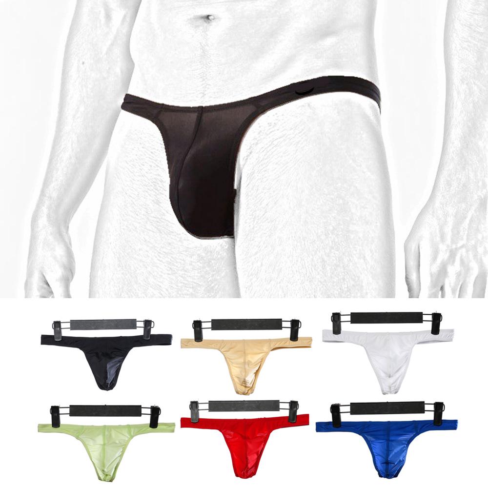 Mens Sexy T Back Thongs Underwear Soft Mini G-string Underpants Y-front Briefs